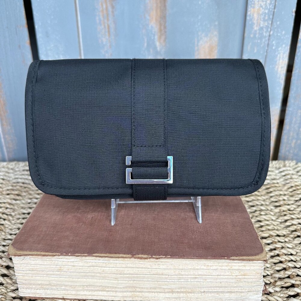 Givenchy Parfums Zip Around Buckle Travel Toiletry Bag Black